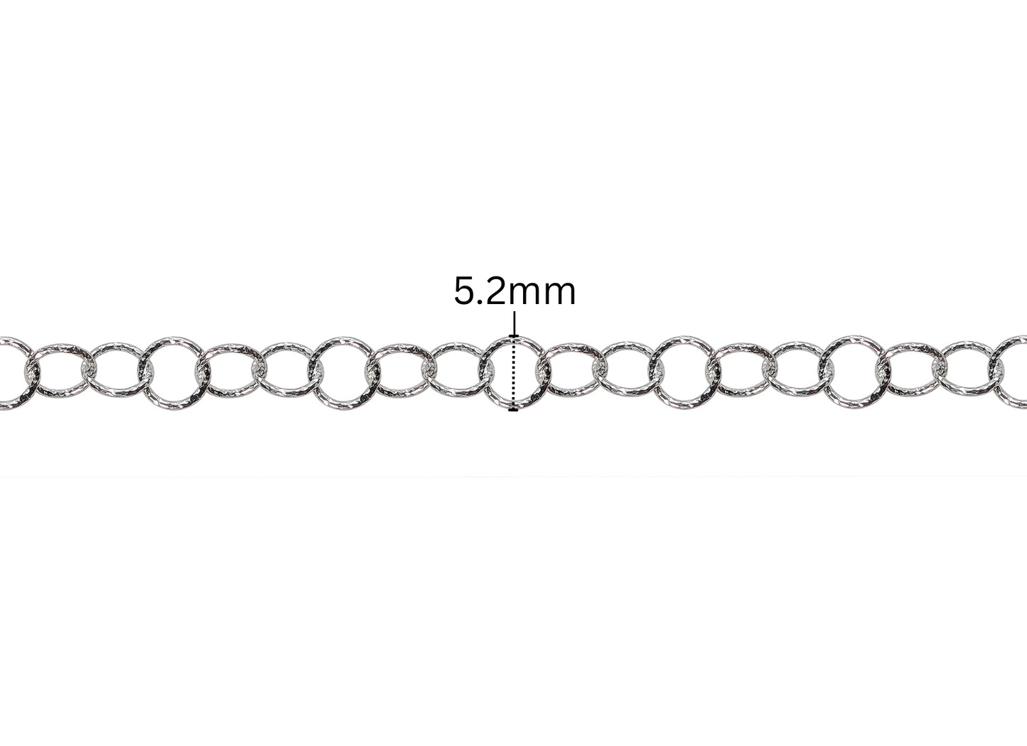 Diamond Cut Rolo Chain – 5.2MM | Sterling Silver