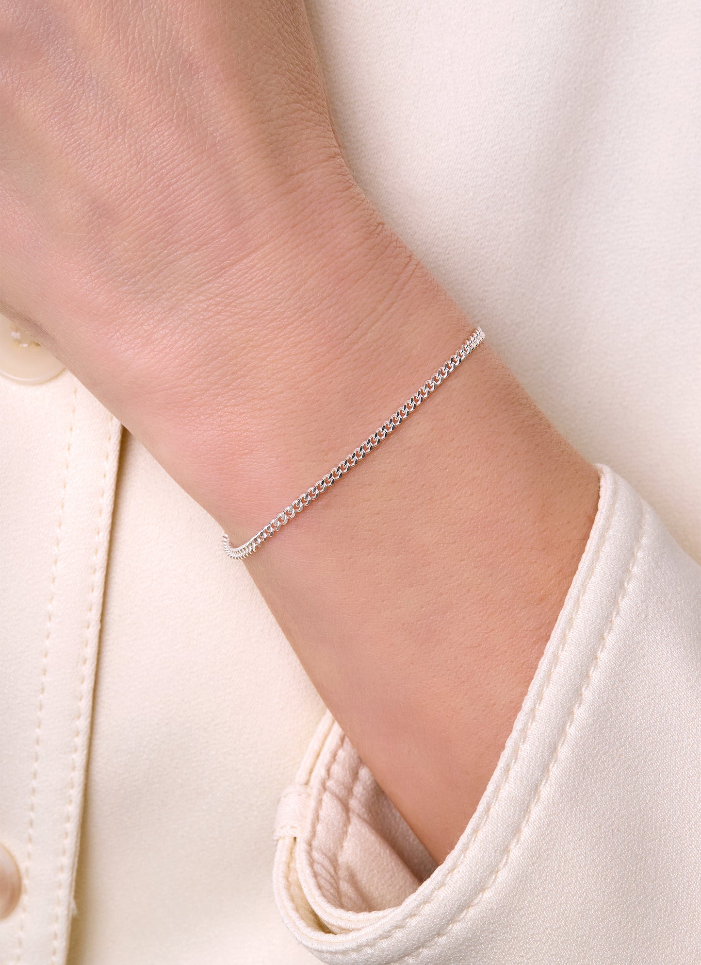 Diamond Cut Curb Chain - 2MM | Sterling Silver