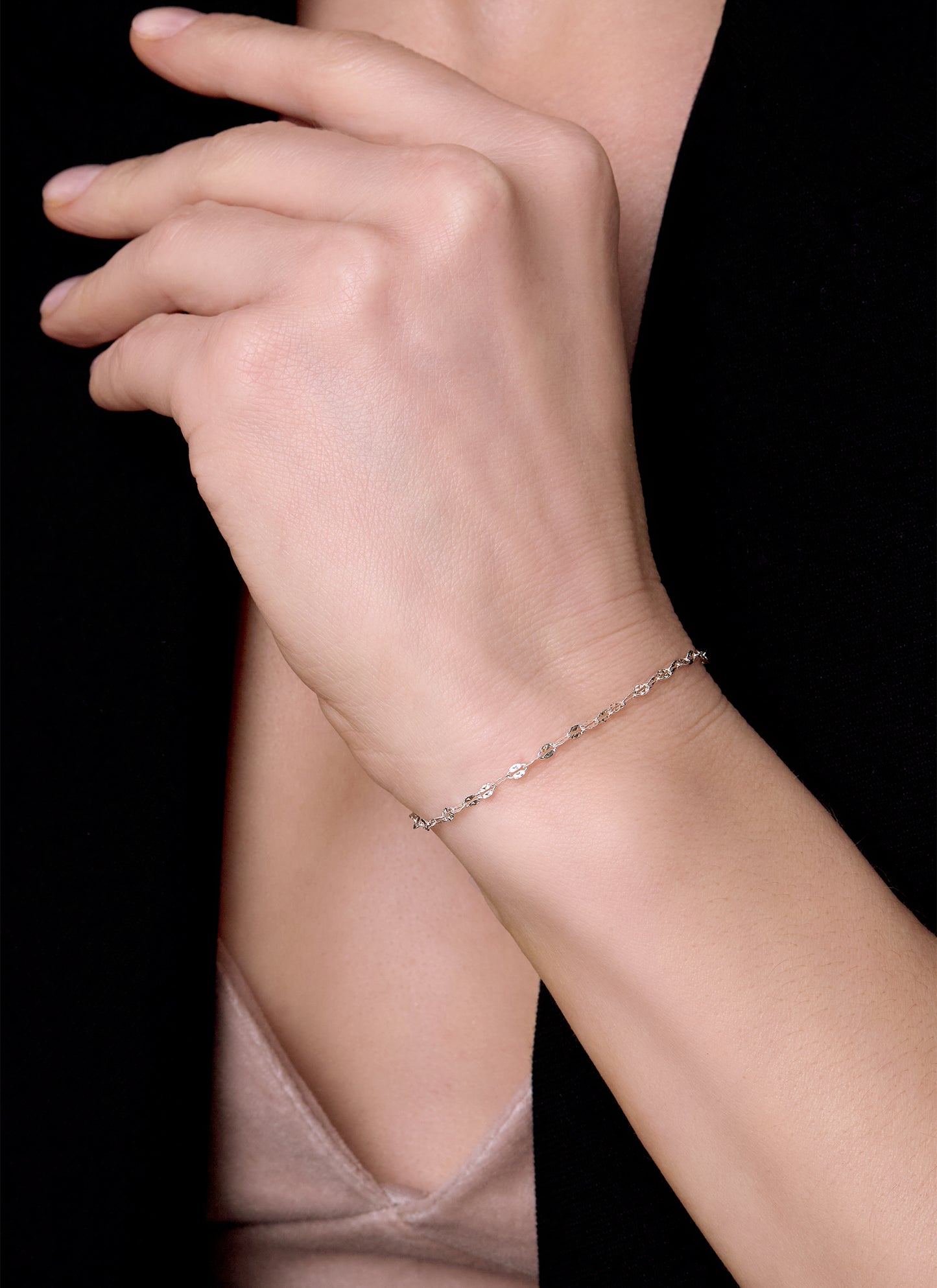 Diamond Cut Pyramid Chain - 2.2MM | Sterling Silver