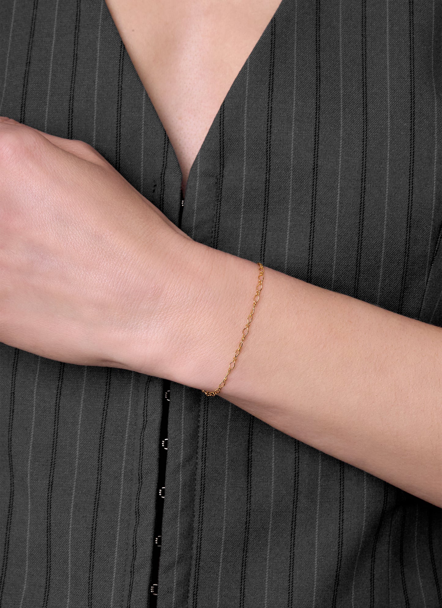 1+1 Figaro Rhombus Chain - 2.3MM | 14K Gold Filled