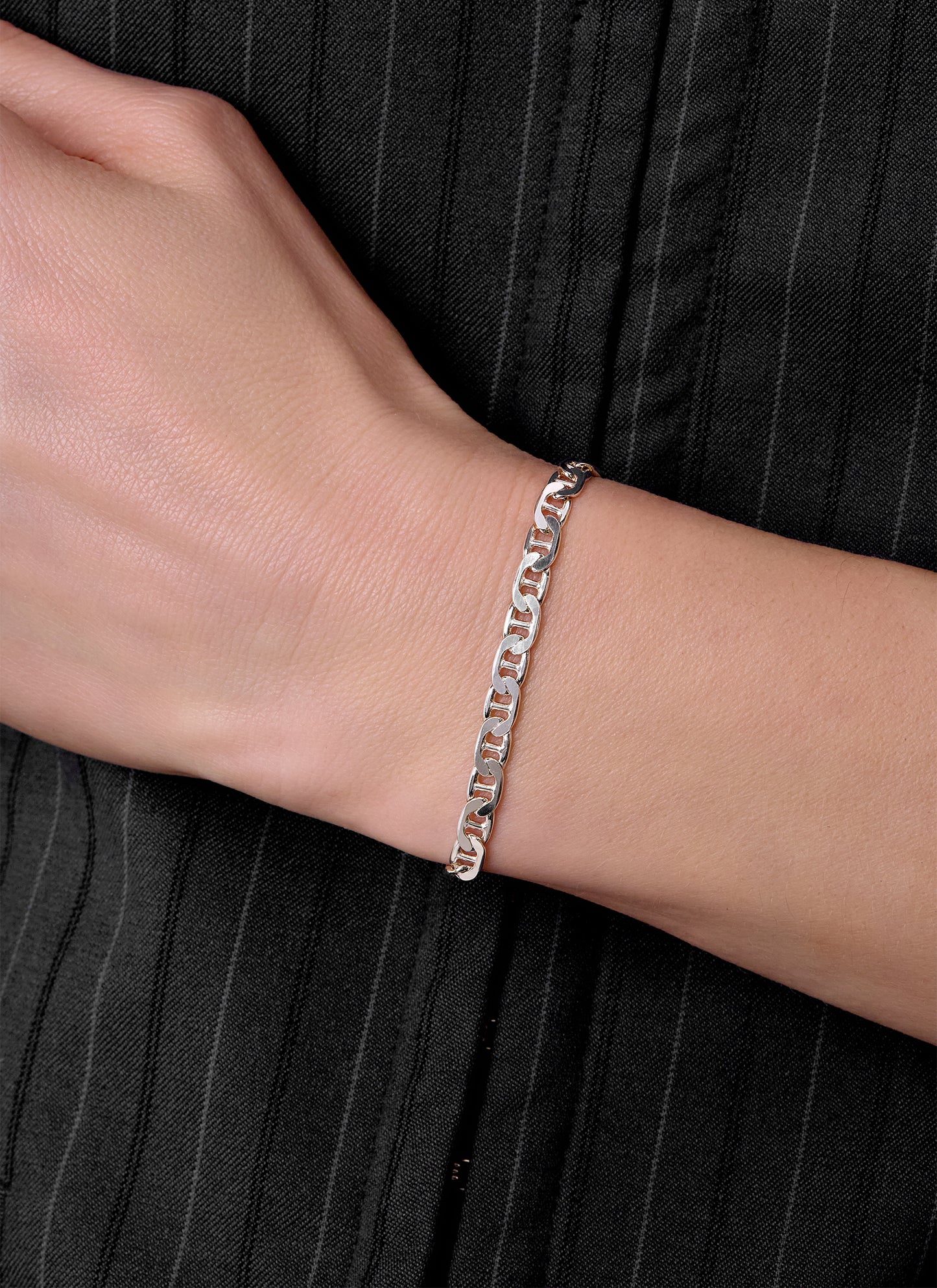 Flat Marina Chain - 4.7MM | Sterling Silver