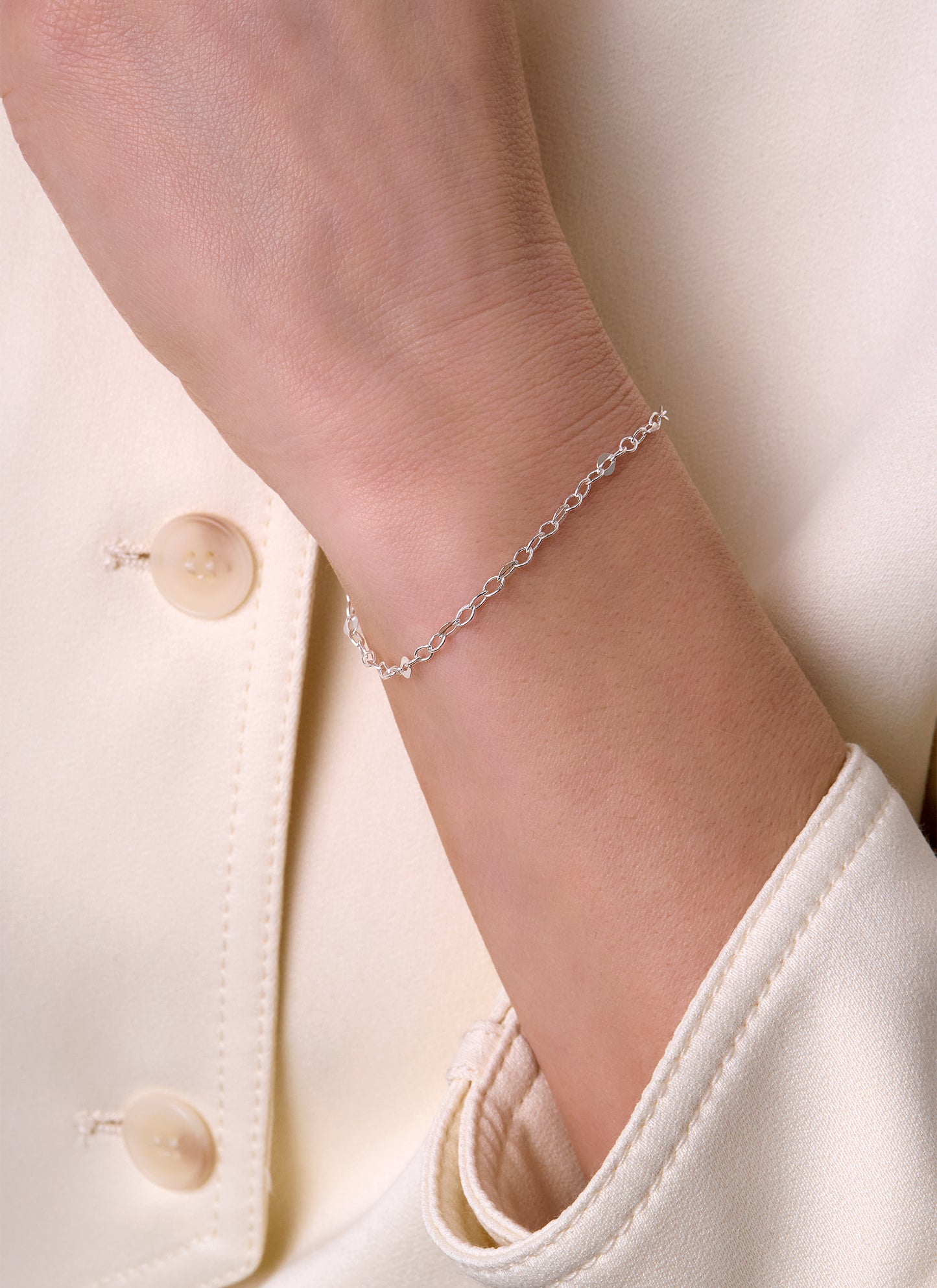 Flat Oval Cable Chain - 3.2MM | Sterling Silver