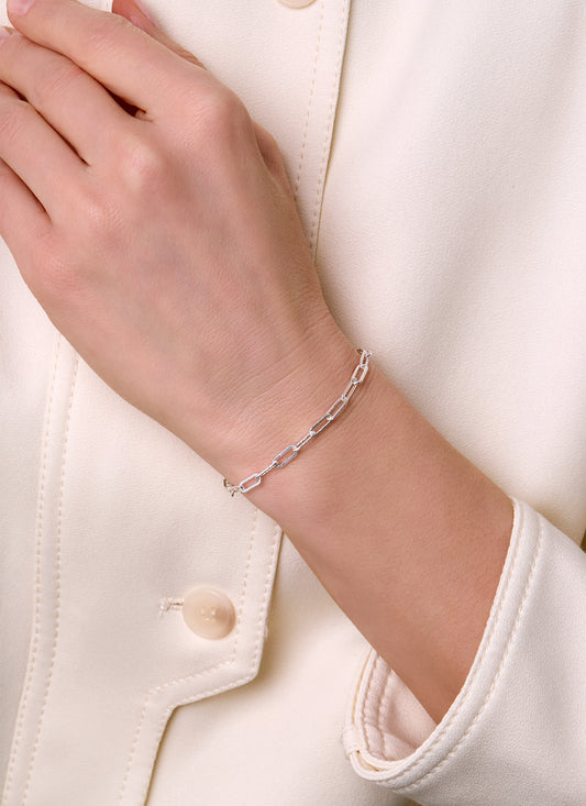 Diamond-Cut Paperclip Chain - 3.8MM | Sterling Silver