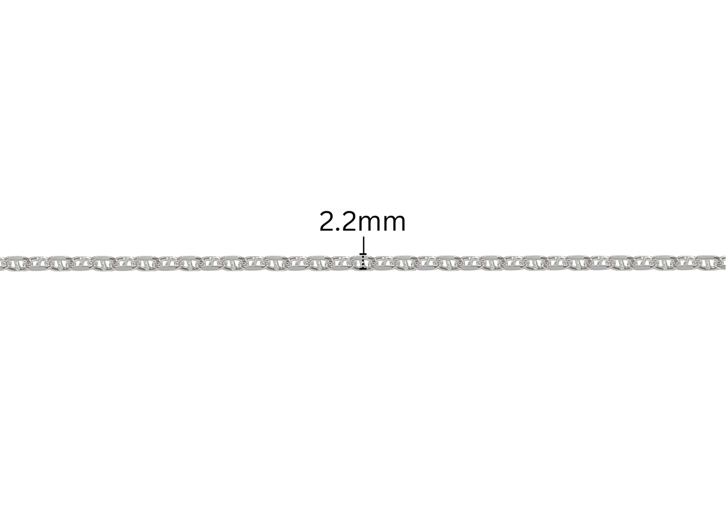 Marina Chain - 2.2MM | Sterling Silver