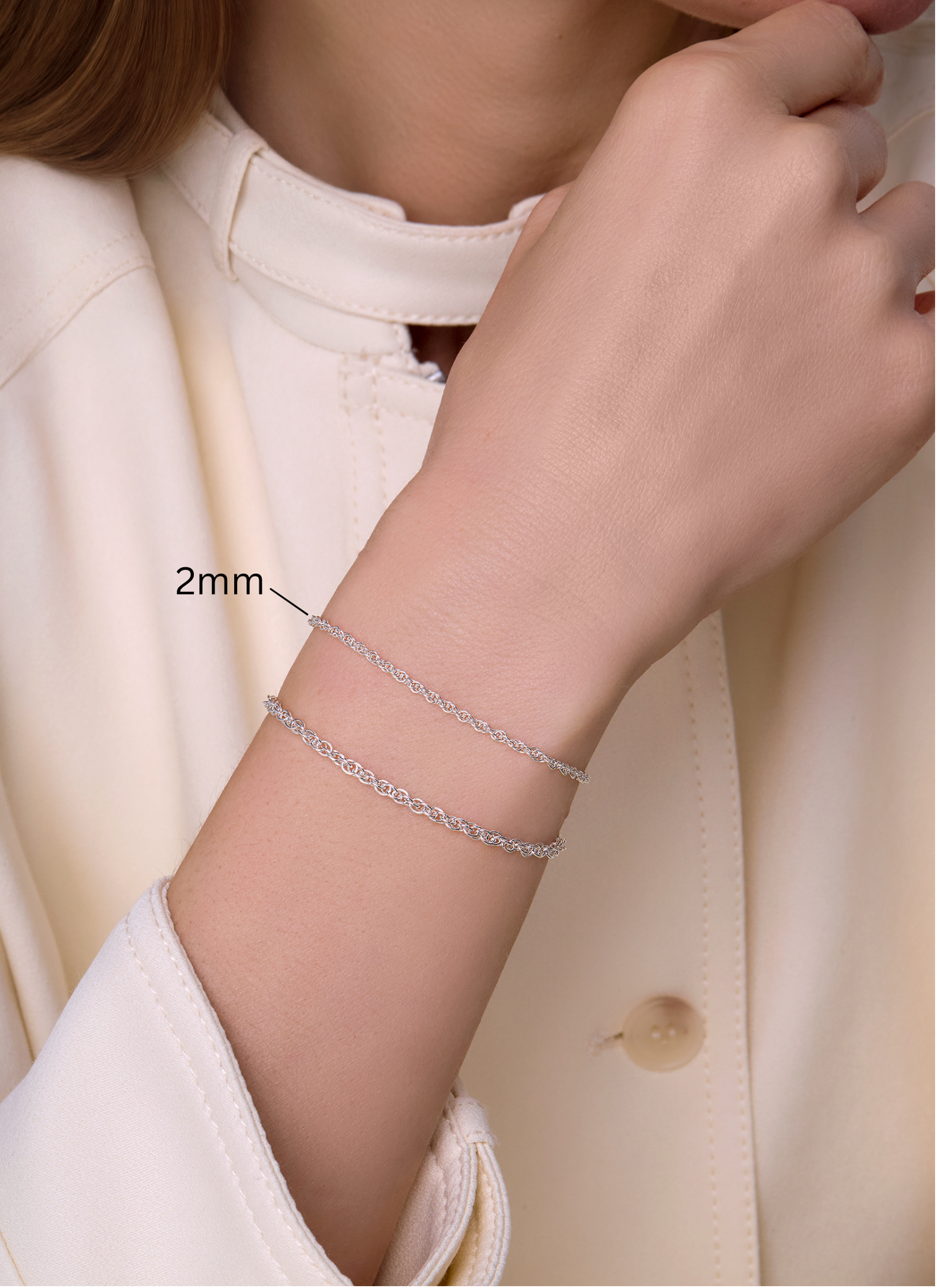 Loose Rope Chain - 2MM | Sterling Silver