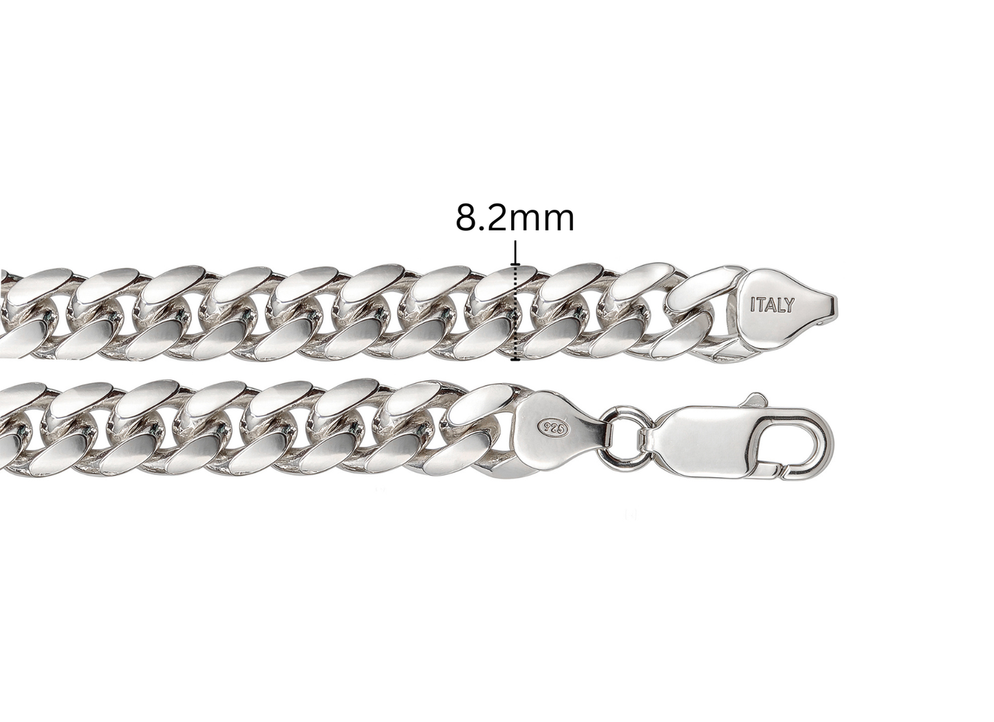 Cuban Chain - 8.2MM | Sterling Silver