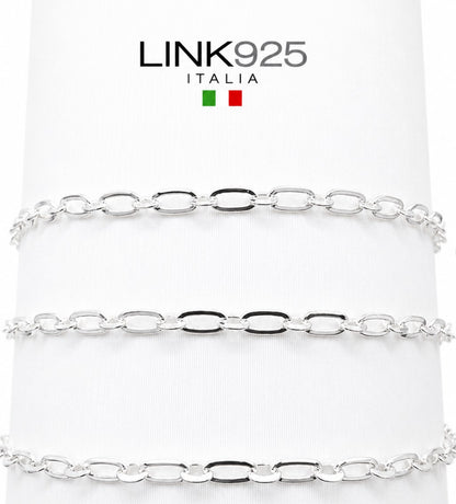 1+1 Figaro Rolo Chain | 2.2MM | Sterling Silver
