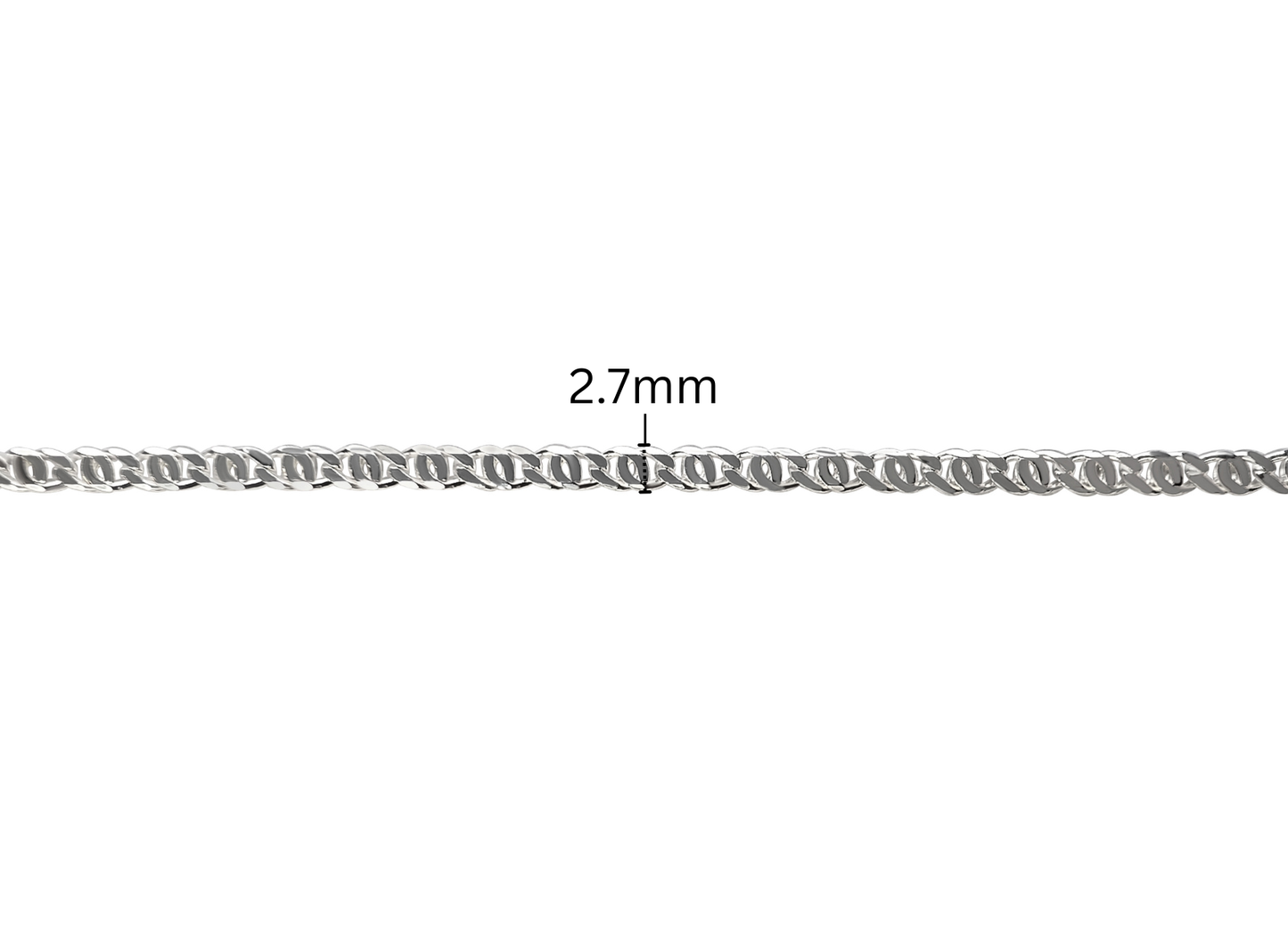 Tiger’s Eye Chain - 2.7MM | Sterling Silver
