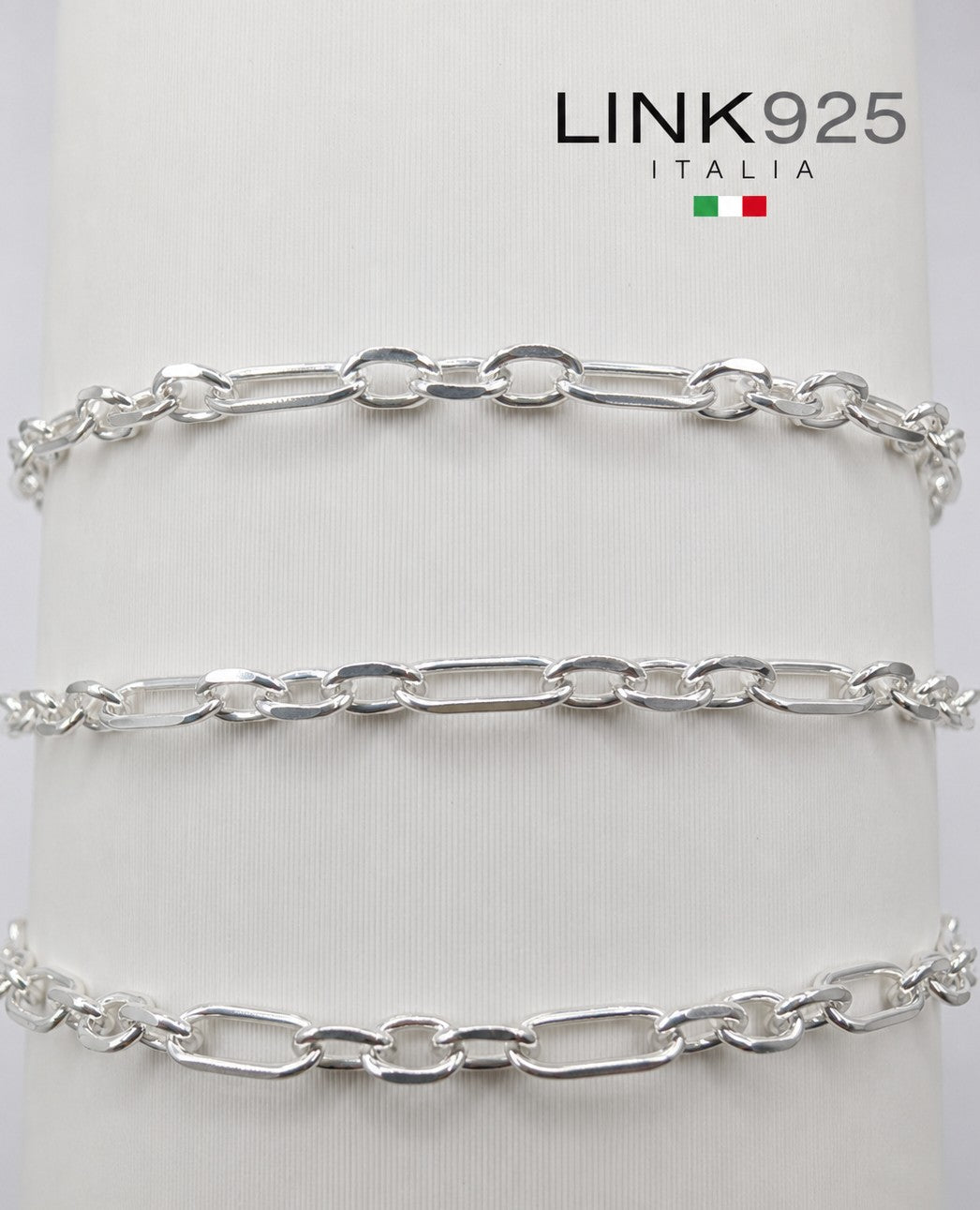 Figaro Rolo Chain | 3MM | Sterling Silver