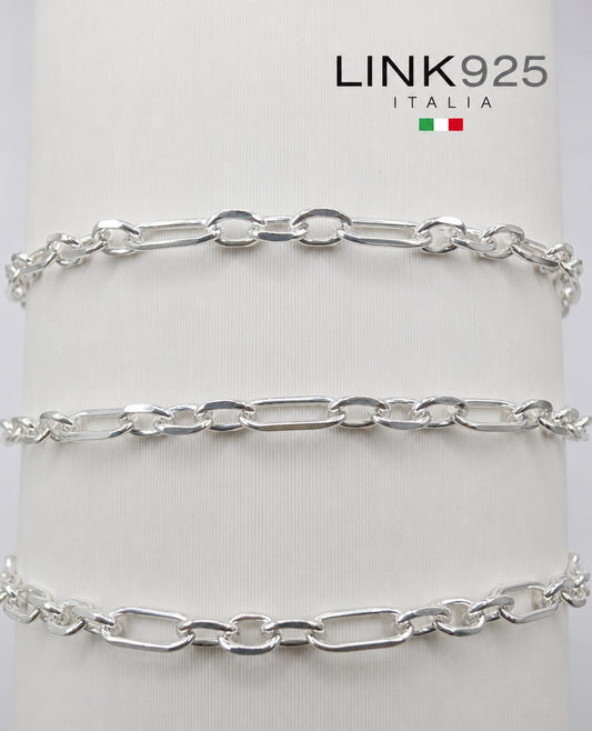 Figaro Rolo Chain | 3MM | Sterling Silver