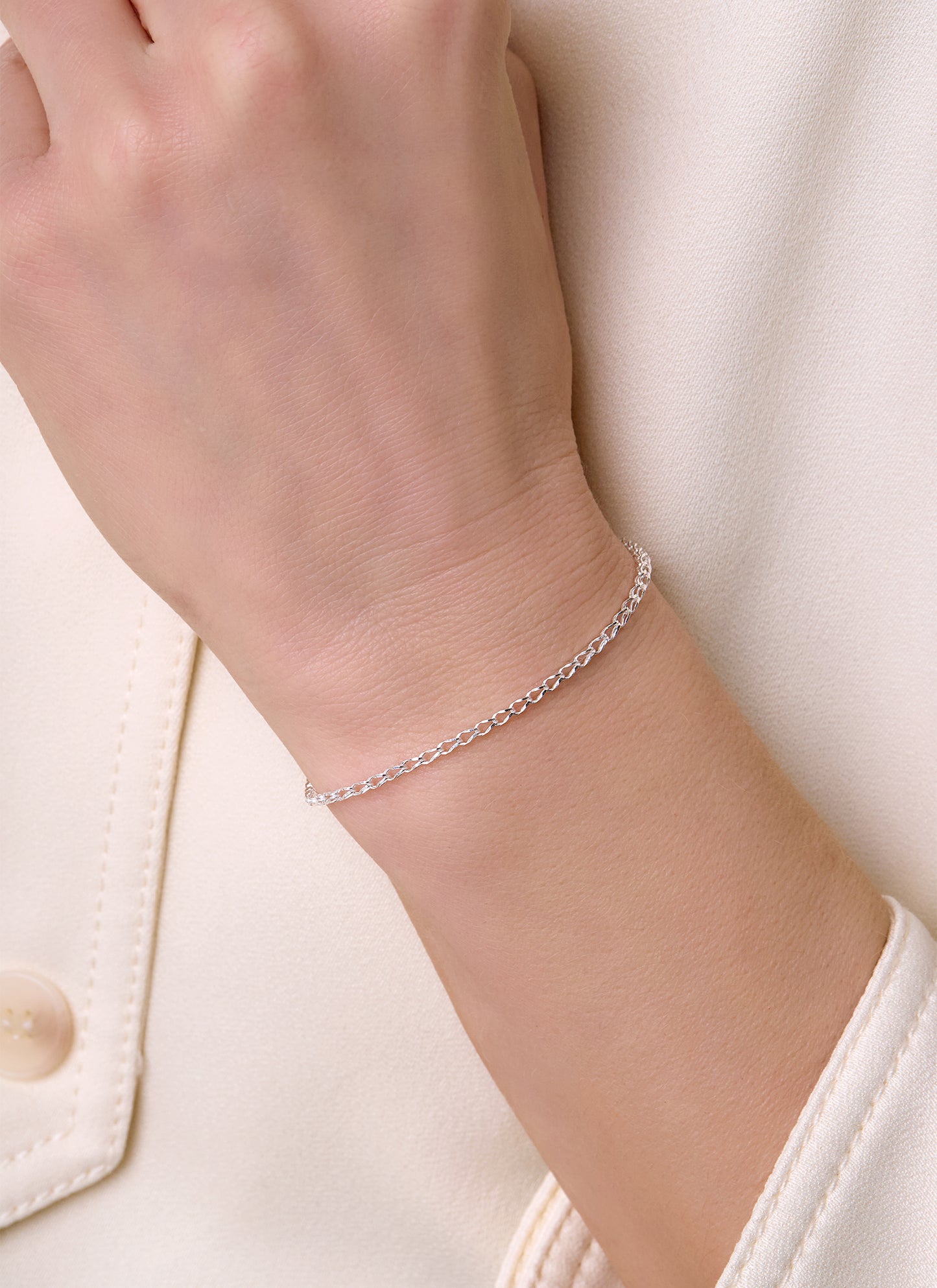 Diamond Cut Clip Chain - 1.8MM | Sterling Silver