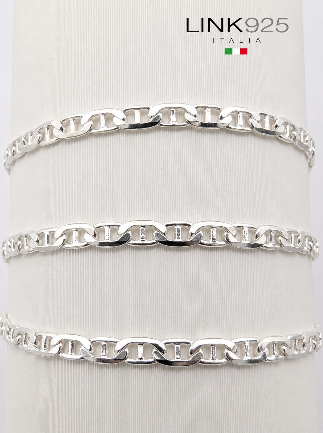 Flat Marina Chain | 3.2MM | Sterling Silver