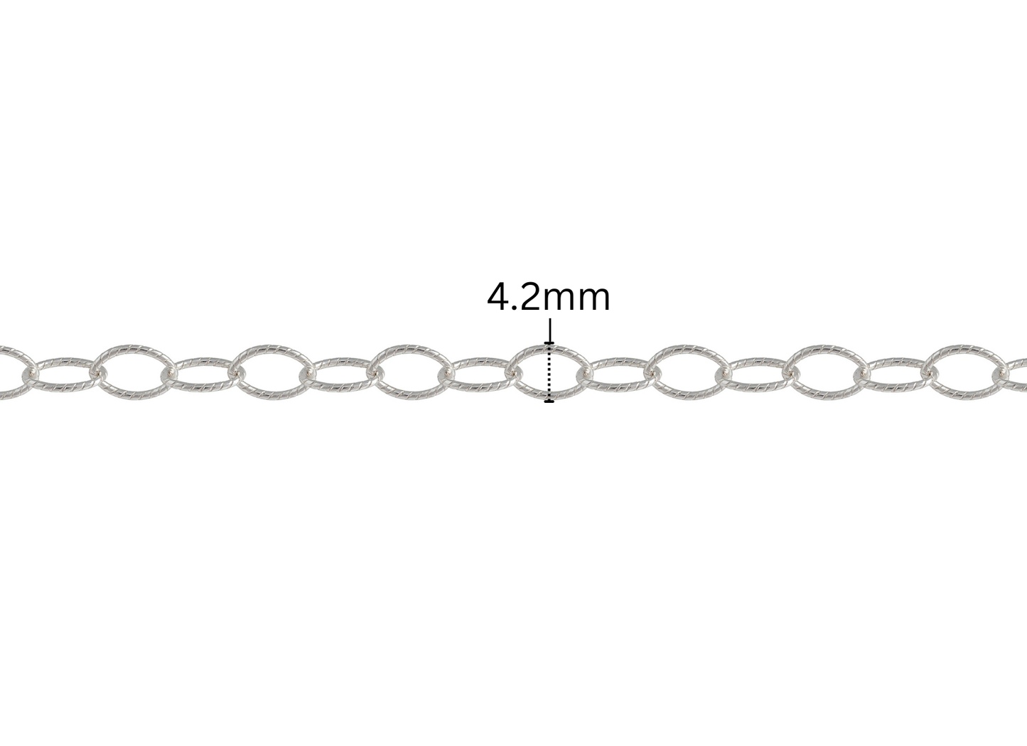 Twisted Rolo Chain - 4.2MM | Sterling Silver