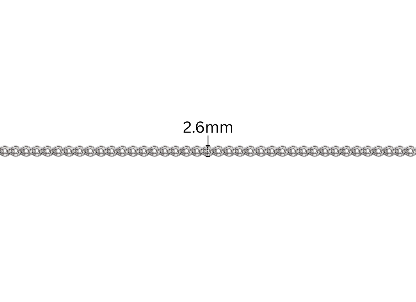 Double Gamella Chain - 2.6MM | Sterling Silver