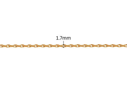Loose Rope Chain - 1.7MM | 14K Gold Filled