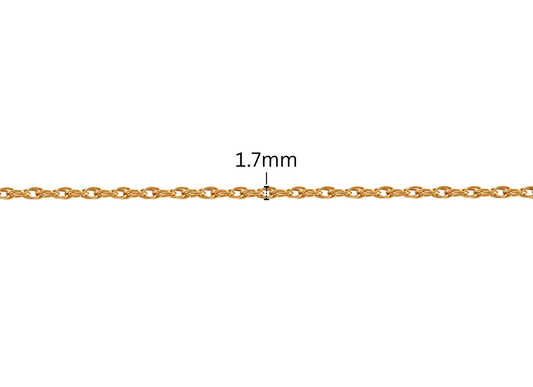 Loose Rope Chain - 1.7MM | 14K Gold Filled