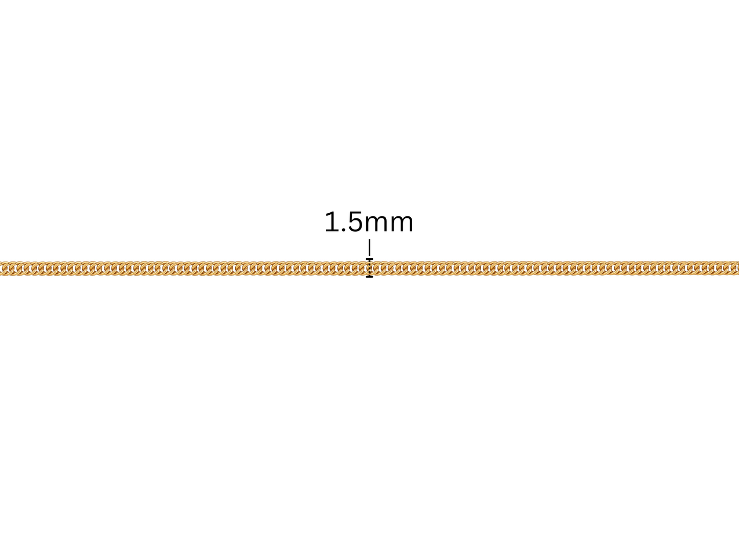 Double Curb Chain - 1.5MM | 14K Gold Filled