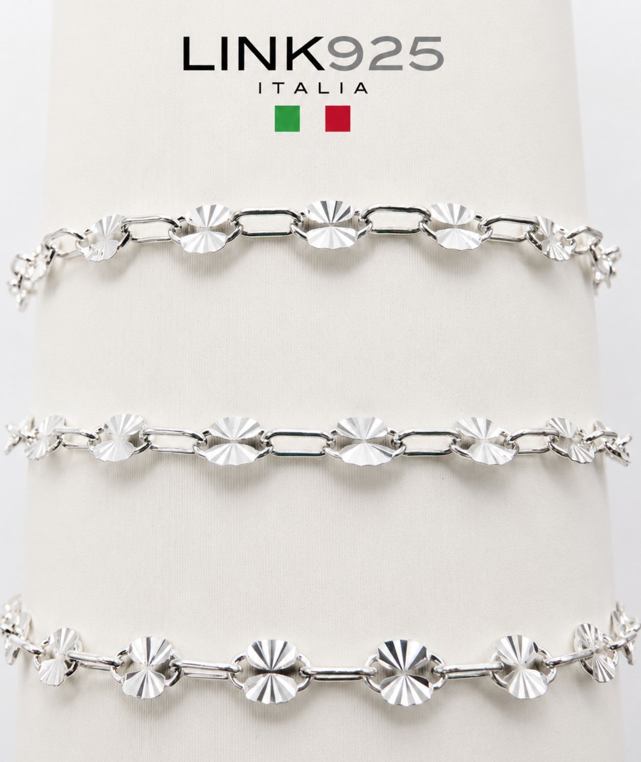 1+1 Starburst Chain | 3.5MM | Sterling Silver