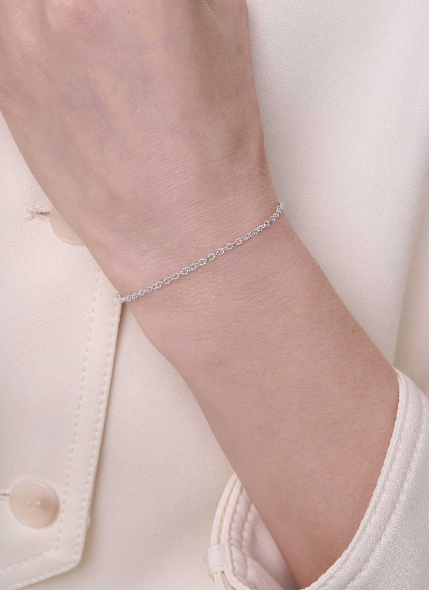 Textured Cable Chain - 2.2MM | Sterling Silver