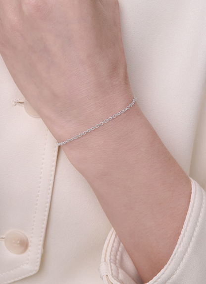Textured Cable Chain - 2.2MM | Sterling Silver