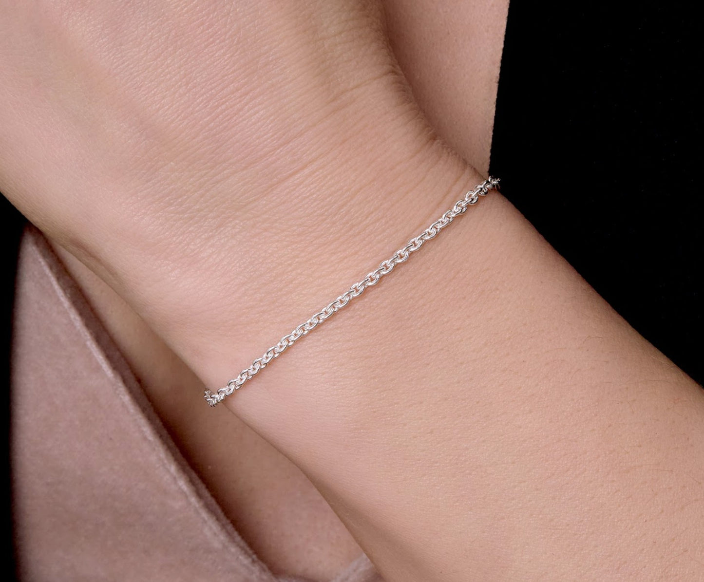 Diamond Cut Cable Chain — 2.3MM | Sterling Silver