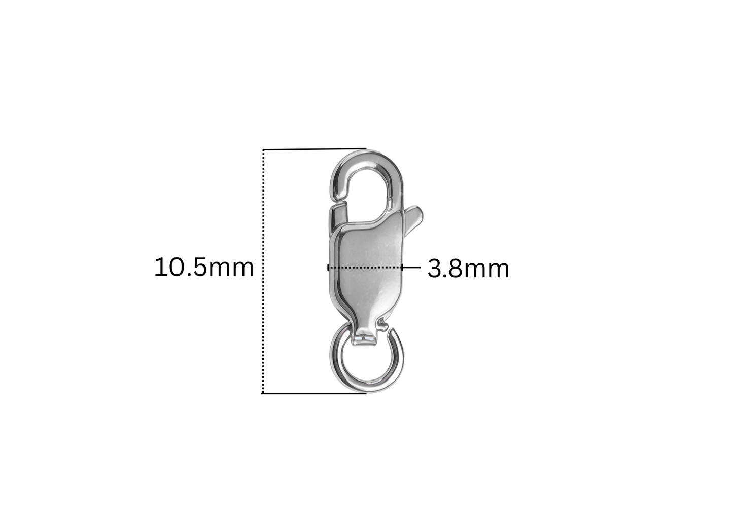 Lobster Clasp - 10.5MM | Sterling Silver