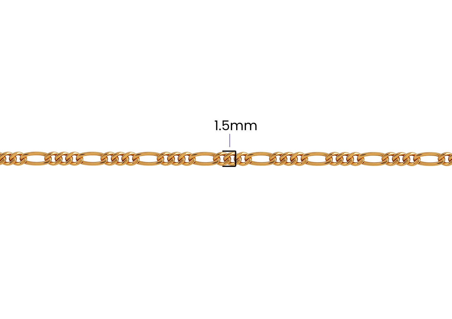 Figaro Chain - 1.5MM | 14K Gold Filled