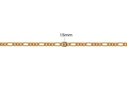 Figaro Chain - 1.5MM | 14K Gold Filled