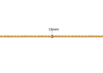 Wheat Chain - 1.5MM | 14K Gold Filled