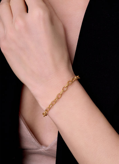 Textured Oval Cable Chain - 5.2MM | 14K Gold Filled