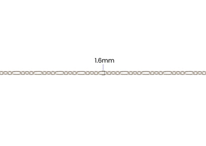 Twisted Figaro Chain - 1.6MM | Sterling Silver