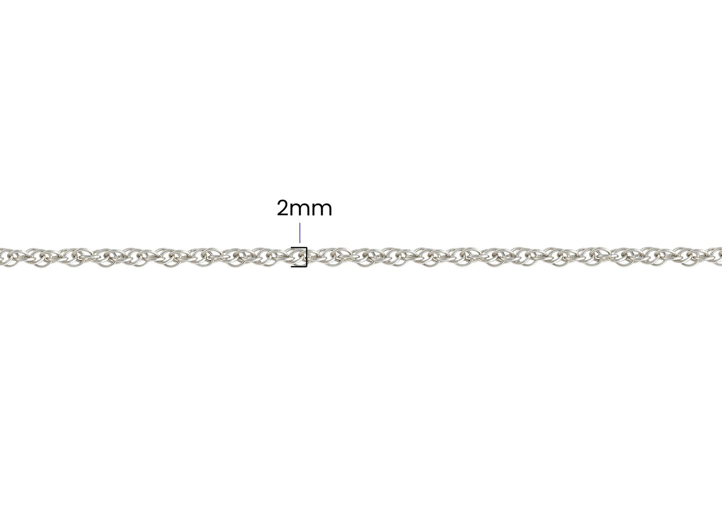 Loose Rope Chain - 2MM | Sterling Silver