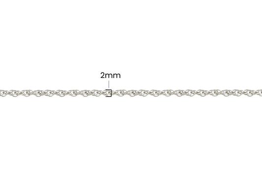 Loose Rope Chain - 2MM | Sterling Silver