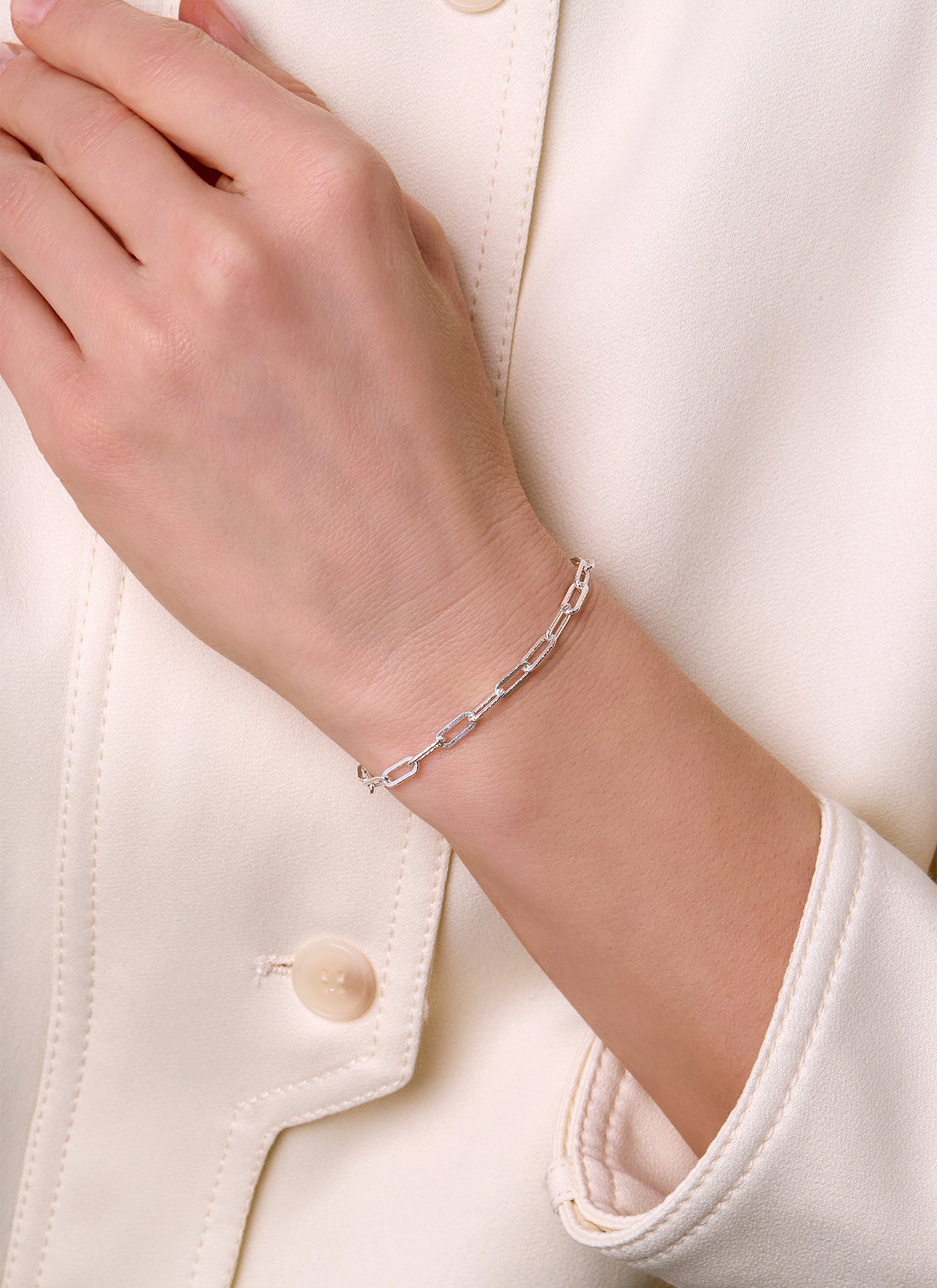 Diamond-Cut Paperclip Chain - 3.8MM | Sterling Silver