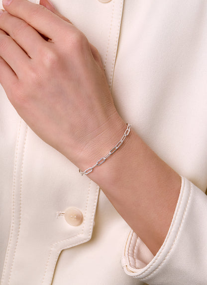 Diamond-Cut Paperclip Chain - 3.8MM | Sterling Silver