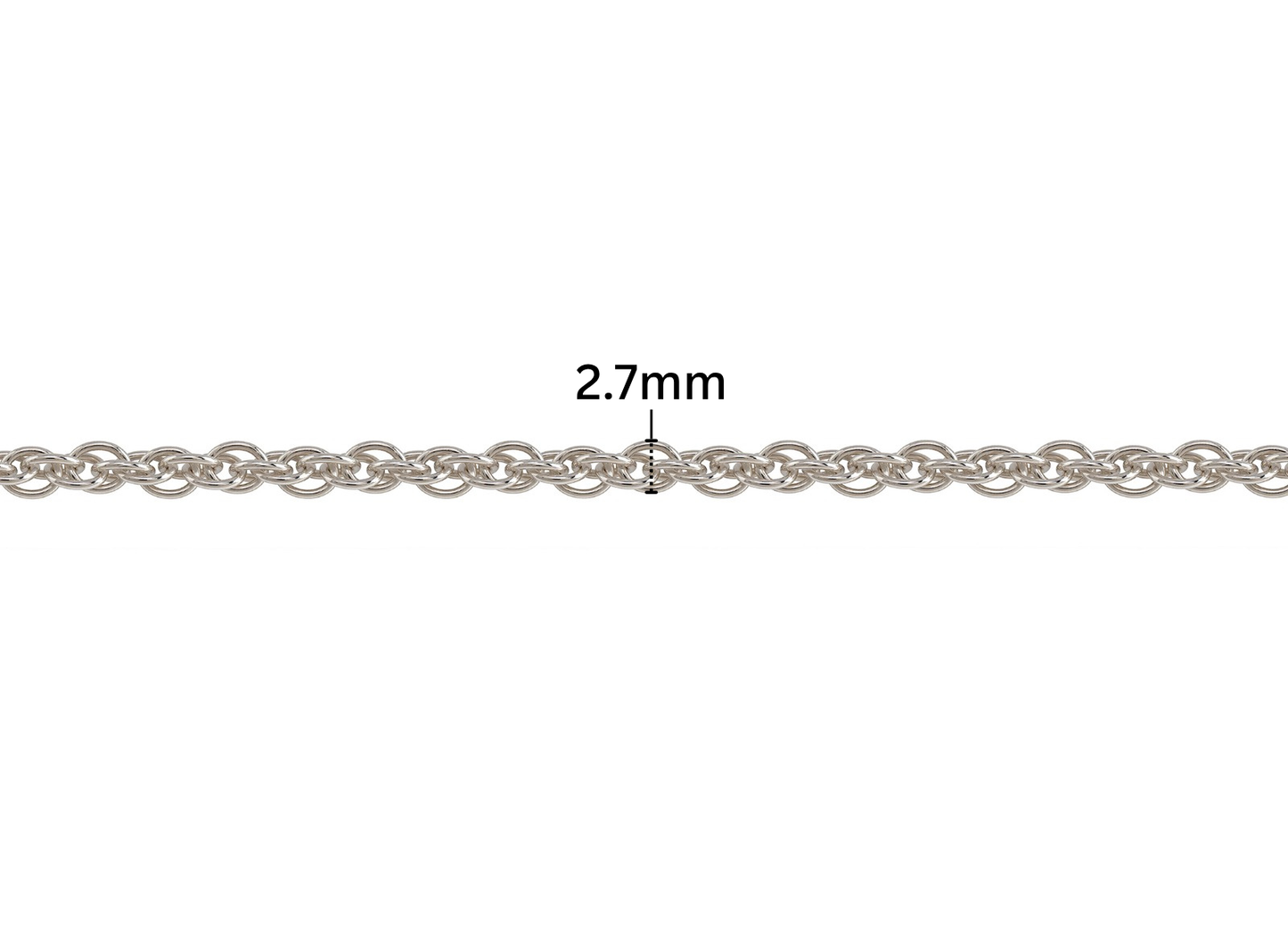 Loose Rope Chain - 2.7MM | Sterling Silver