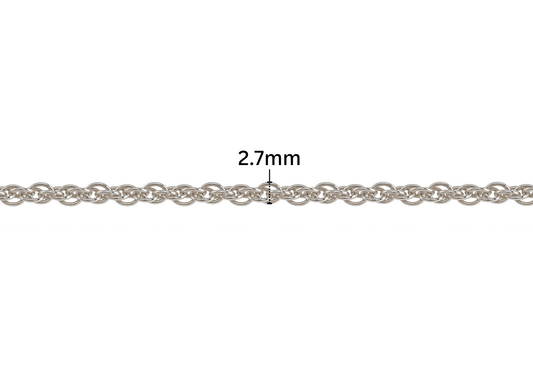 Loose Rope Chain - 2.7MM | Sterling Silver
