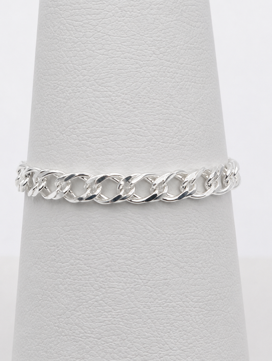 Diamond Cut Double Rhombus Ring - 2.4MM | Sterling Silver