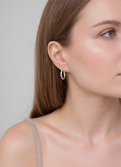 Hoop Earrings - 21MM | Sterling Silver