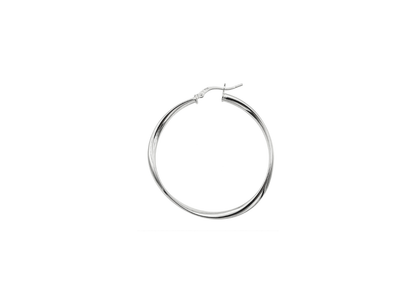Twisted Hoop Earrings - 39MM | Sterling Silver