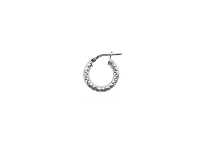 Diamond Cut Hoop Earrings - 16MM | Sterling Silver