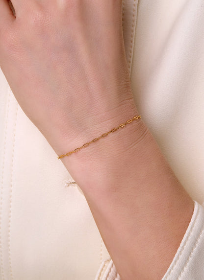 Flat Wire Paper Clip Chain - 1.6MM | 14K Gold Filled