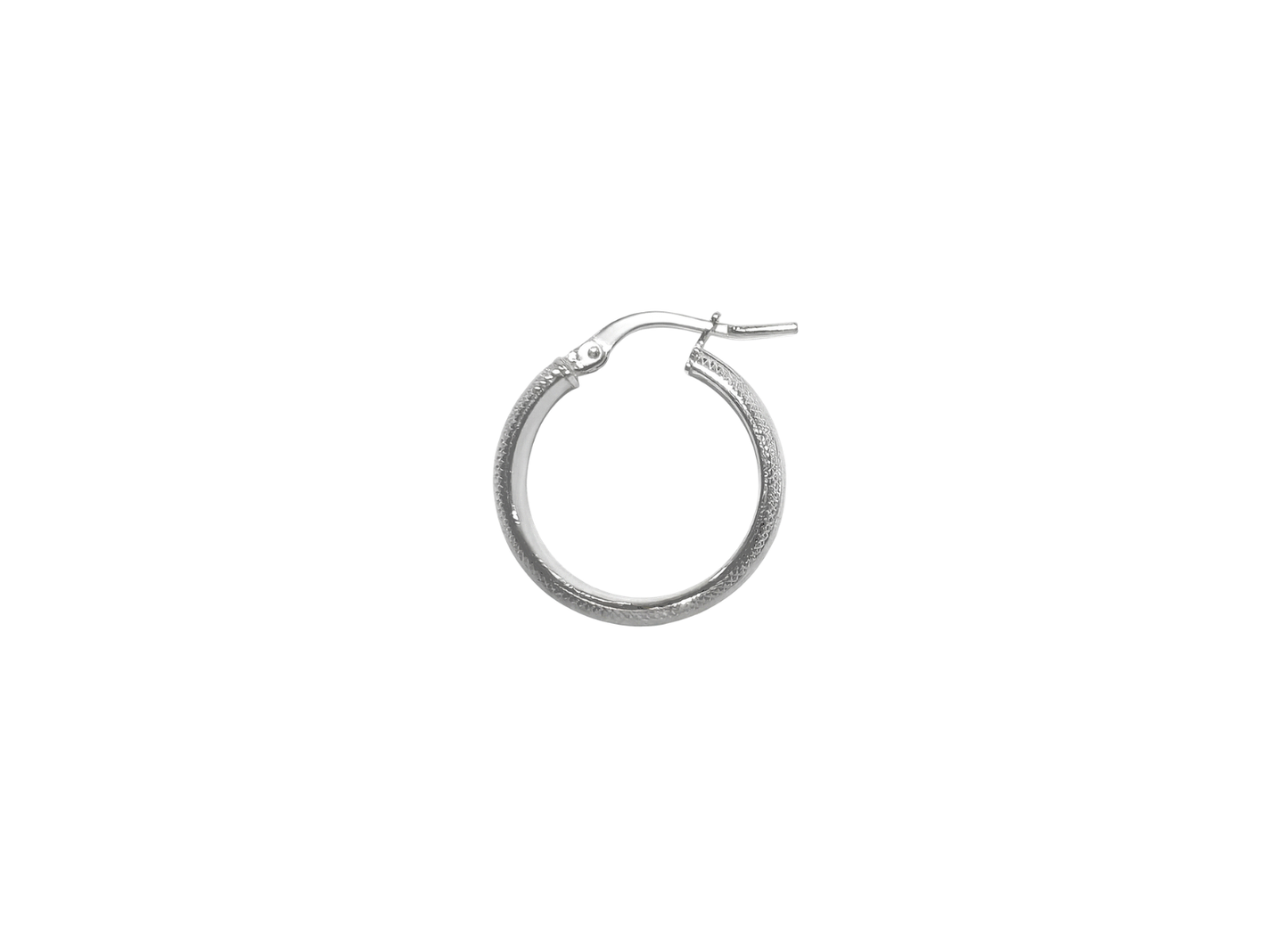 Greek Key Hoop Earrings - 20MM | Sterling Silver