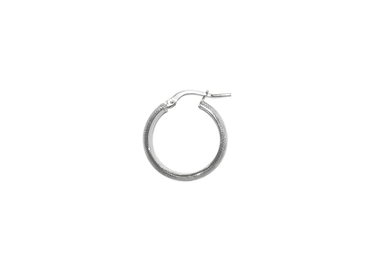 Greek Key Hoop Earrings - 20MM | Sterling Silver