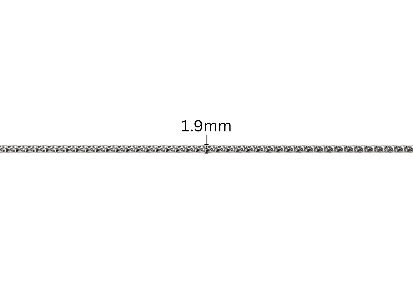 Box Chain - 1.9MM | Sterling Silver